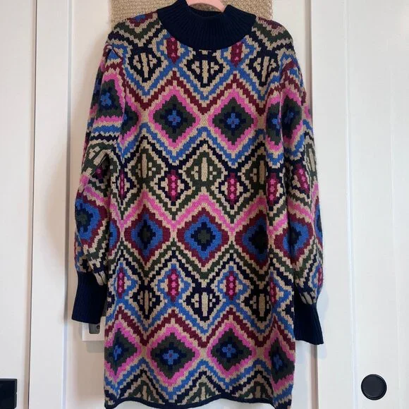 Farm Rio Rauti Sweater Dress | Size L - Picture 6 of 8